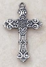 Engravable Sterling Silver Cross Pendant Necklace