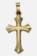 14KT Gold Flared Cross Pendant