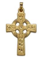 14KT Gold Celtic Knot Cross Pendant