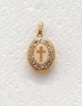 Image of Gold Cross Locket