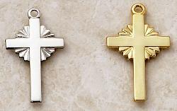 Cross Pendant by Creed in Sterling Silver and 22KT Gold over Silver