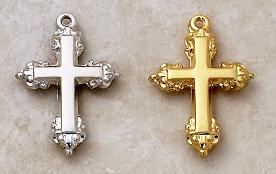 Cross Pendant by Creed in Sterling Silver and 22KT Gold over Silver