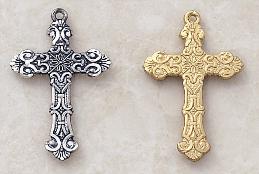 Cross Pendant by Creed in Sterling Silver and Gold