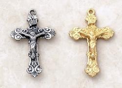 Unique Crucifix Pendant by Creed in Sterling Silver and Gold
