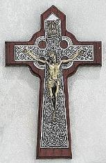 Cherry Celtic Crucifix