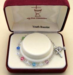 Swarovski Crystal First Communion Bracelet