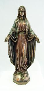 Bronzed Our Lady of Grace Statue