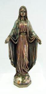 Bronzed Our Lady of Grace Statue