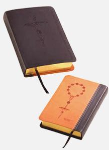 Black and Tan Catholic Bible NAB with Librosario Decade Cover