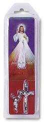 Divine Mercy Rosary and holy card pack.
