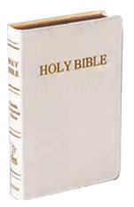 Image of the Catholic Companion Edition of the NAB with white leather cover