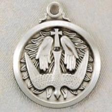 Solid Sterling Silver Holy Spirit Confirmation Medal