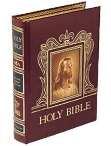 Image of the Deluxe Parish Edition of the NAB with Burgundy leather cover