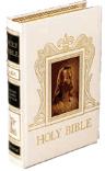 Image of the Deluxe Parish Edition of the NAB with Ivory Leather Cover