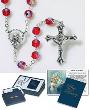 Ruby Rosary Gift Set
