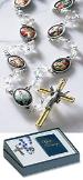 Way of the Cross Chaplet Rosary Gift Set with crystal beads