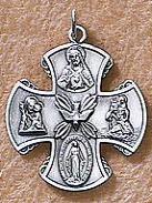 4 way Medal - Sterling Silver