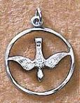 Dove medal - sterling silver