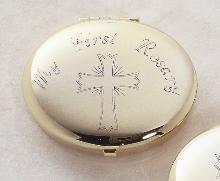 Gold Plated Metal Rosary Case
