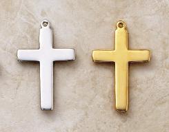 Image of Sterling Silver and Gold over Sterling Silver Cross Pendants by Creed