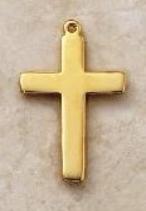 Gold over Sterling Silver Cross Pendant necklace by Creed
