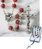 Red Murano Venetian Glass Bead Catholic Rosary