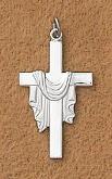 Sterling Silver Resurrection Cross Pendant by Thomas More