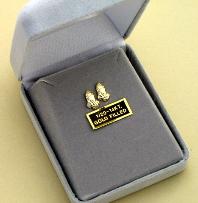 Image of Gold Praying Hands Earrings in Gift Box