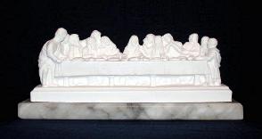 The Last Supper Statue on a Marble Base