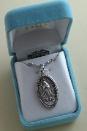 Oval Our Lady of Guadalupe Sterling Silver Medal with gift box