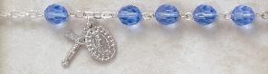 Sapphire Crystal Rosary Bracelet