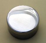 Round Metal Rosary Case without engraving.