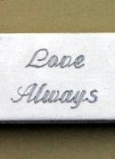 Script engraving for St. Christopher Medals