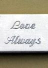 Script engraving for Cross Pendants