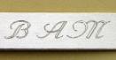 Script engraving 2 for Virgin Mary Jewelry and St Mary Medals