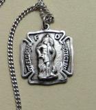 Small St. Florian Sterling Silver Medal