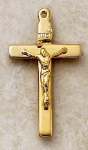Image of Man's 14KT Solid Gold Crucifix Pendant