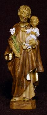 St. Joseph painted PVC outdoor statue