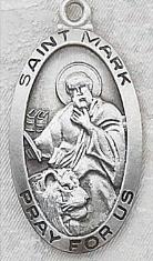 Sterling Silver St. Mark Patron Saint medal