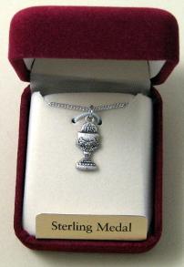 Sterling Silver Chalice First Communion Medal