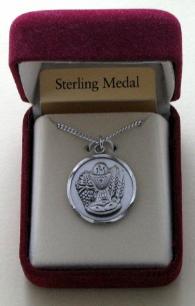 Sterling Silver First Communion Medal