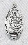 Sterling Silver St. Christopher Medal