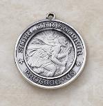 Unique Sterling Silver St. Christopher Medal by Creed