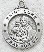 Sterling Silver St. Luke Patron Saint Medal