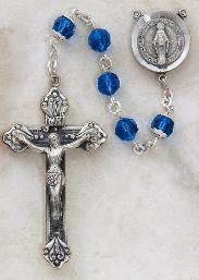 Image of Sterling Silver Capri Swarovski Crystal Rosary