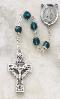 Creed Emerald Swarovski Crystal Bead Catholic Rosary