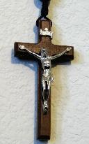 Wood Wall Rosary Crucifix