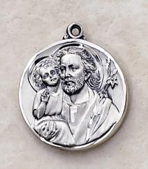 Sterling Silver St. Joseph Medal by Creed