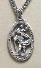 Sterling Silver Saint Christopher Medal